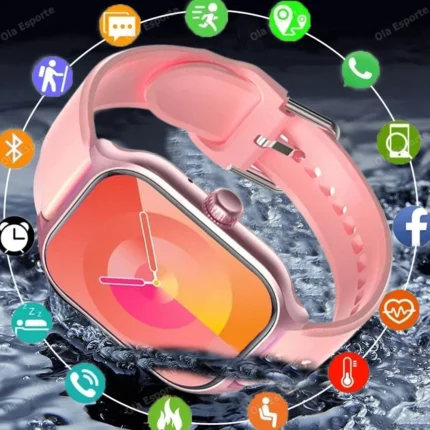 New Smart Watch Men Women Dynamic Island 2.01-inch Full Touch Screen Health Monitoring Sports Tracker Bluetooth Calls Smartwatch
